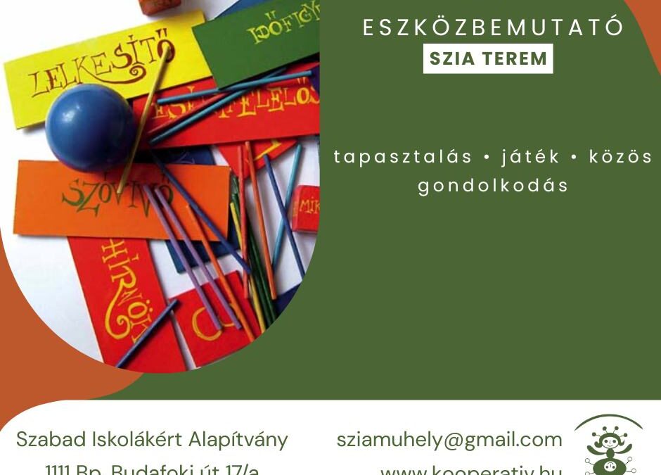 SZIA taneszköz-bemutató – mini képzés 3 alkalommal